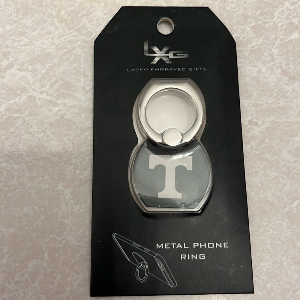 University of Tennessee metal cell phone ring. New